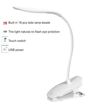 Portable Led Desk lamp USB Foldable Table Lamp with Clip Bed Reading Book Night Light LED Desk lamp Table Eye Protection DC5V led desk lamp led table lamp iron morden american foldable long arm reading lamp e27 clip office lamp