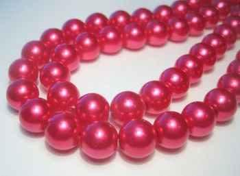 

Good Quality Grade AAA 10pcs Jazzberry Jam Red Glass Pearl Beads 10mm Diy Bracelet