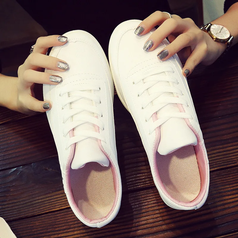 

Versatile Korean-style Spring New Style Shoes 2019-Style Leather Macbook Lace-up Canvas Shoes Students Rubber Sheet Shoes Street