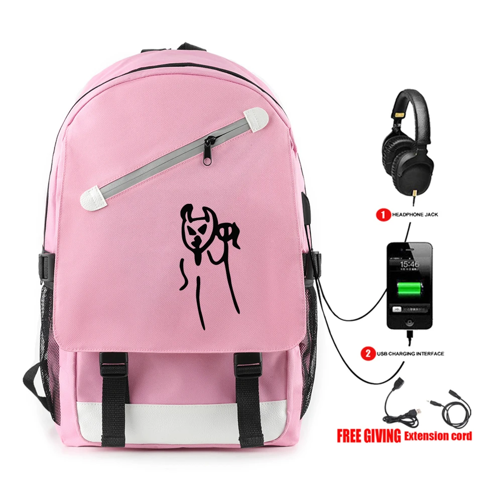 Kpop lil peep Rugzak met Usb-poort Opladen en Lock& Hoofdtelefoon interface для студентов Werk tas schooltas tas