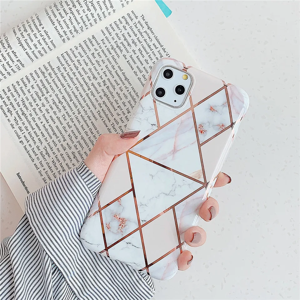 Синий, розовый, мраморный чехол для телефона Coque Funda, чехол для Apple iphone 10 Xs max, чехол s, XR, X, 8, 7 plus, 6, 6s plus, чехол для iphone 11 pro max - Цвет: 20