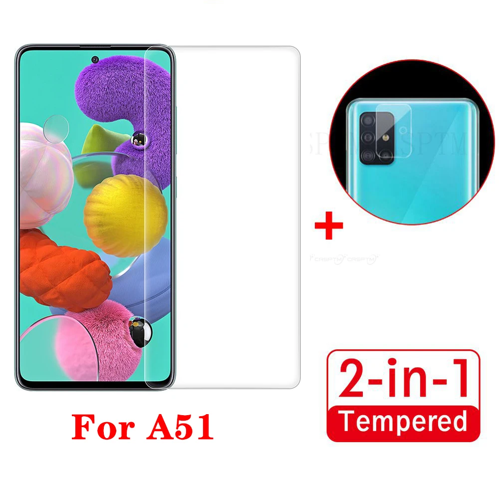 Full Cover Tempered Glass &amp Lens Film For Samsung Galaxy A51 A71 A50 A70 A60 A40 A30 A20 Screen Protector + On | Мобильные