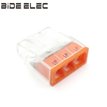 

CPW253 10Pcs 2P Mini Fast Push-in Conductor Installation Terminal Bolcks And Connector Splicing Connector For Junction Boxes