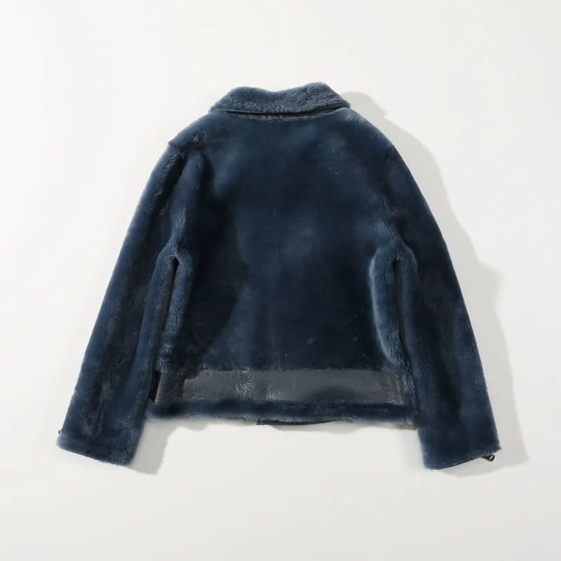 

New Arrival Real Fur Coats For Women Double-Faced Sheep Shearling Coat Genuine Leather Jacket