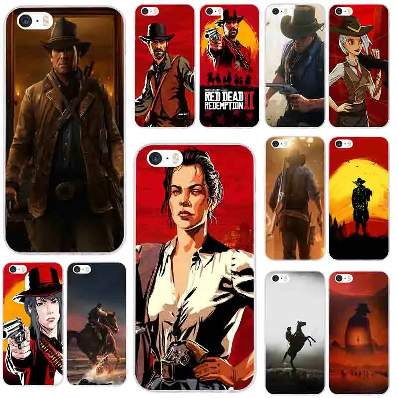 Reds Dead Redemption 2 Soft TPU Silicone Mobile Phone Case for iPhone X XR XS Max 8 7 6 6S Plus 5 5S SE 5C 4 4S Bags | Мобильные