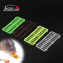 JIGEECARP 100 шт./2000 остановок Карп рыболовные снасти установка для волос шарики для прикорма рыбы приманки остановки пробки Boillie пробки для волос Приманка Держатель для рыбы
