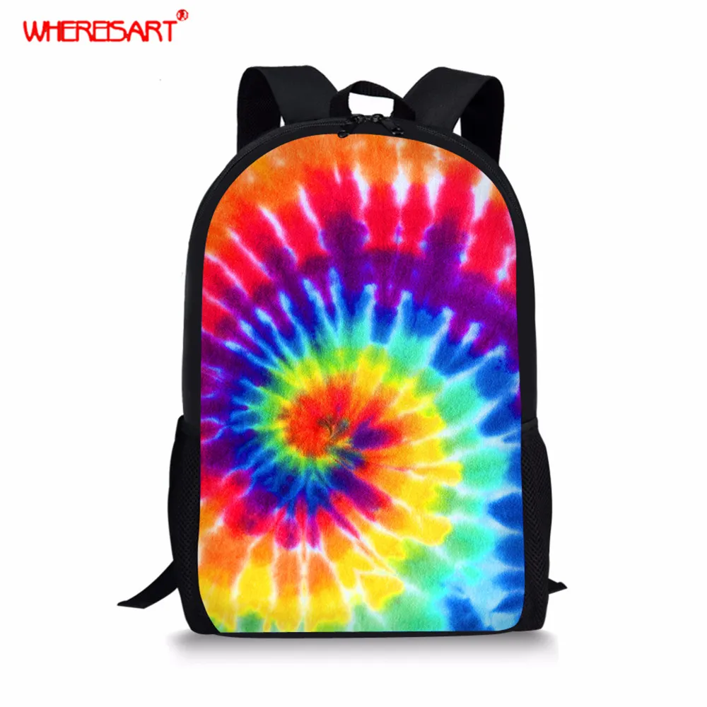 tie dye backpacks for school