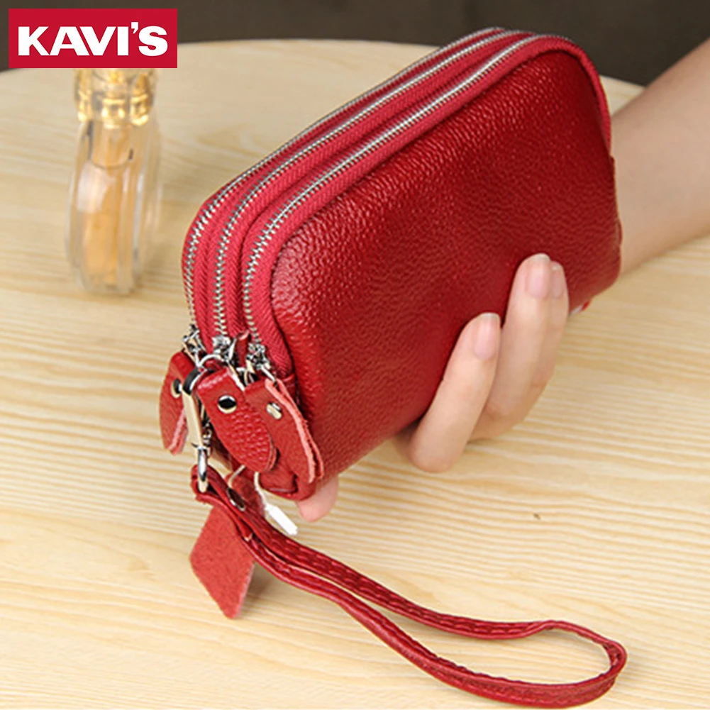 Eslovenia Desalentar Millas Cartera de mano de piel auténtica para mujer, cartera de mano de alta  capacidad, a la moda, color rojo, para pasaporte, 100%|Carteras| -  AliExpress