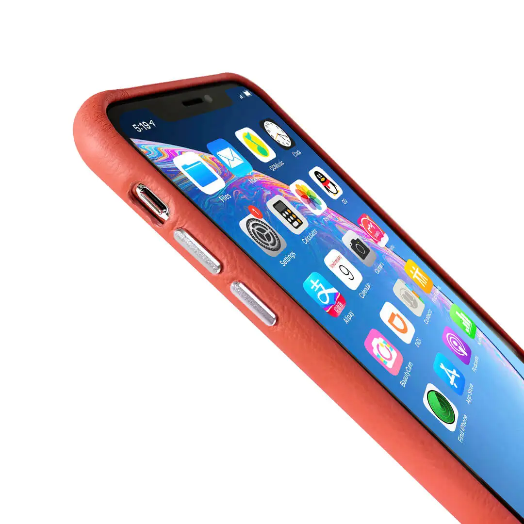 Xiaomi Italian Genuine Leather Phone Case Shockproof Bumper Phone Case For iPhone XS Max/XS/XR/X Shell With Cable Organizer