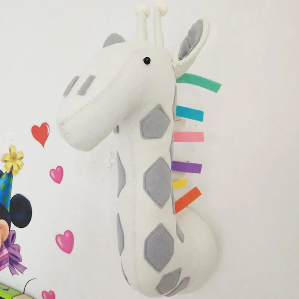 Quarto do Bebê das Crianças Montagem na Parede Cabeça de Animal Decoração da Parede Enfeites de Parede Animal Pingente Forma Decorativo Pendurado 3d 17 Quarto Do Bebê das crianças 3D Animal