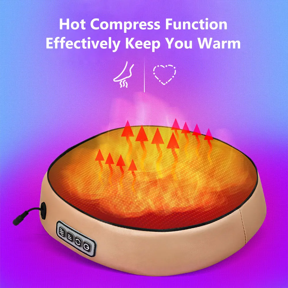 Electric Foot Massager Roller Massage Machine Infrared Heating Shiatsu Kneading Massager Relaxation Back Foot Body Health Care