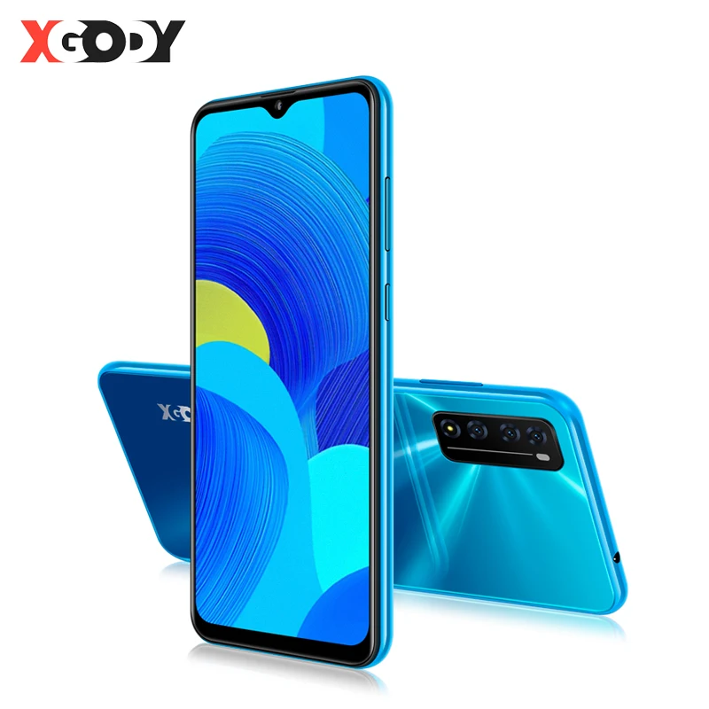 Смартфон XGODY 4G Android 10 6 дюймов 19:9 2 ГБ 16 MTK6737 четырехъядерный 3000 мАч WiFi две sim