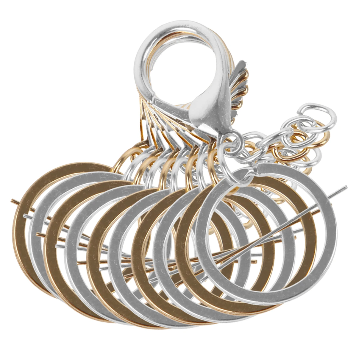 30 Pieces Sliver Metal Swivel Lobster Clasp Lanyard Clips Trigger Snap Hooks and 30 Pieces Split Key Rings 25mm for Keys DIY Making 30 Pieces Sliver Metal Swivel Lobster Clasp Lanyard Clips Trigger Snap Hooks and 30 Pieces Split Key Rings 25mm for Keys DIY Making