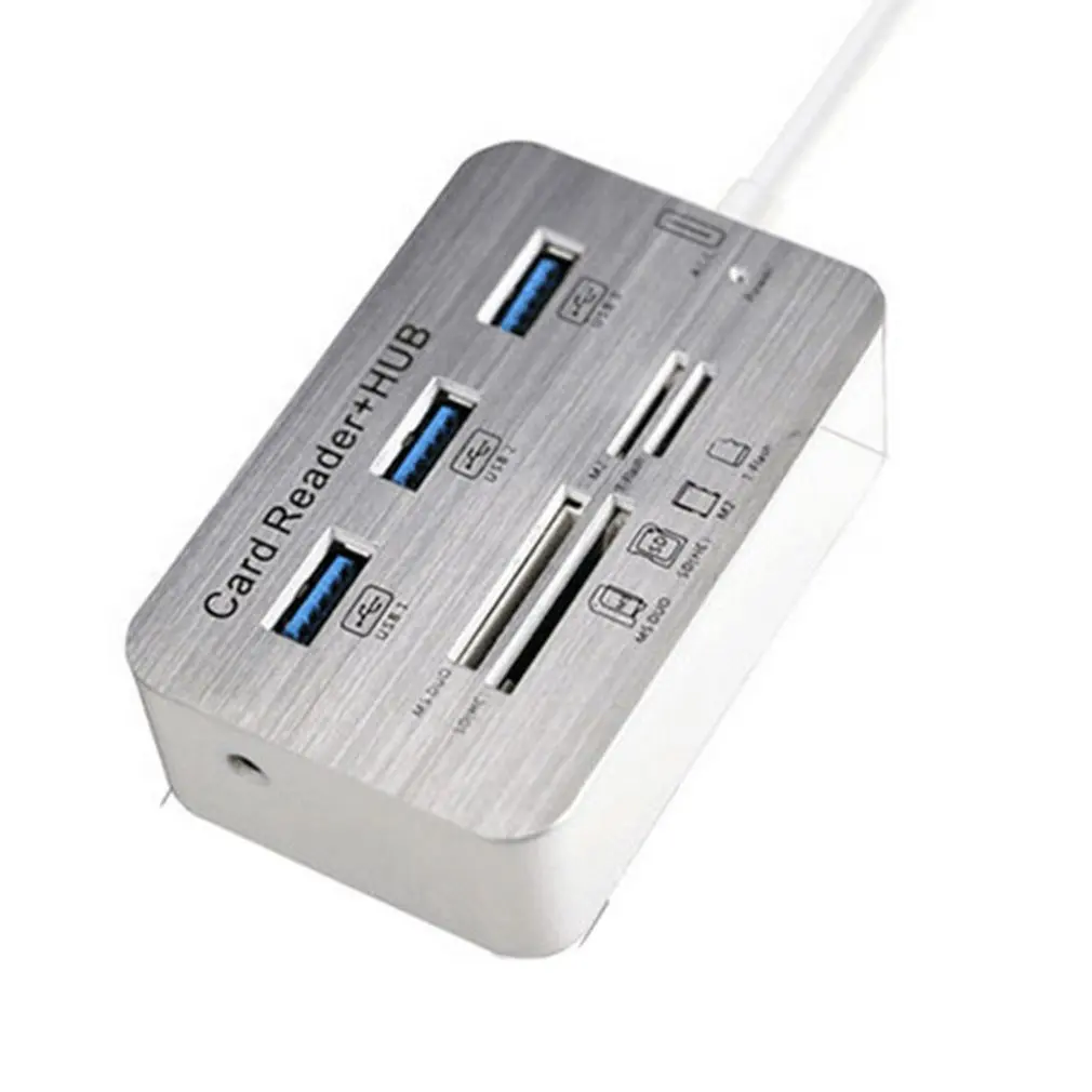Usb-хаб 3,0 Мульти USB 3,0 концентратор кард-ридер Универсальный 3 Порты и разъёмы usb-хаб 4 Порты и разъёмы высокое Скорость внешние устройства чтения карт памяти