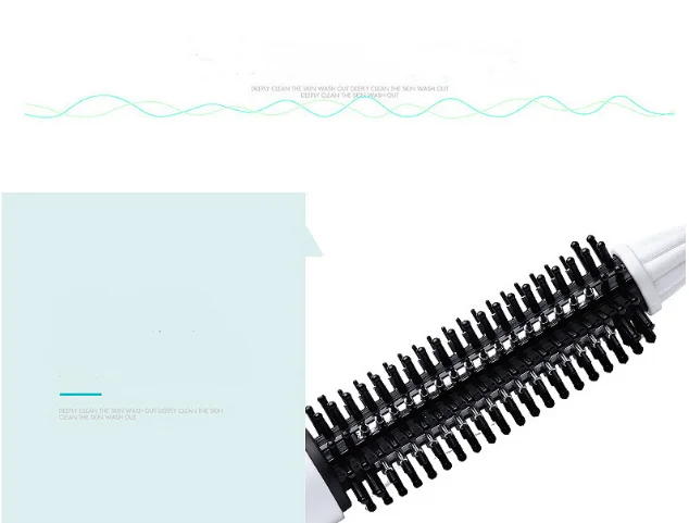 LCD hair curling brush