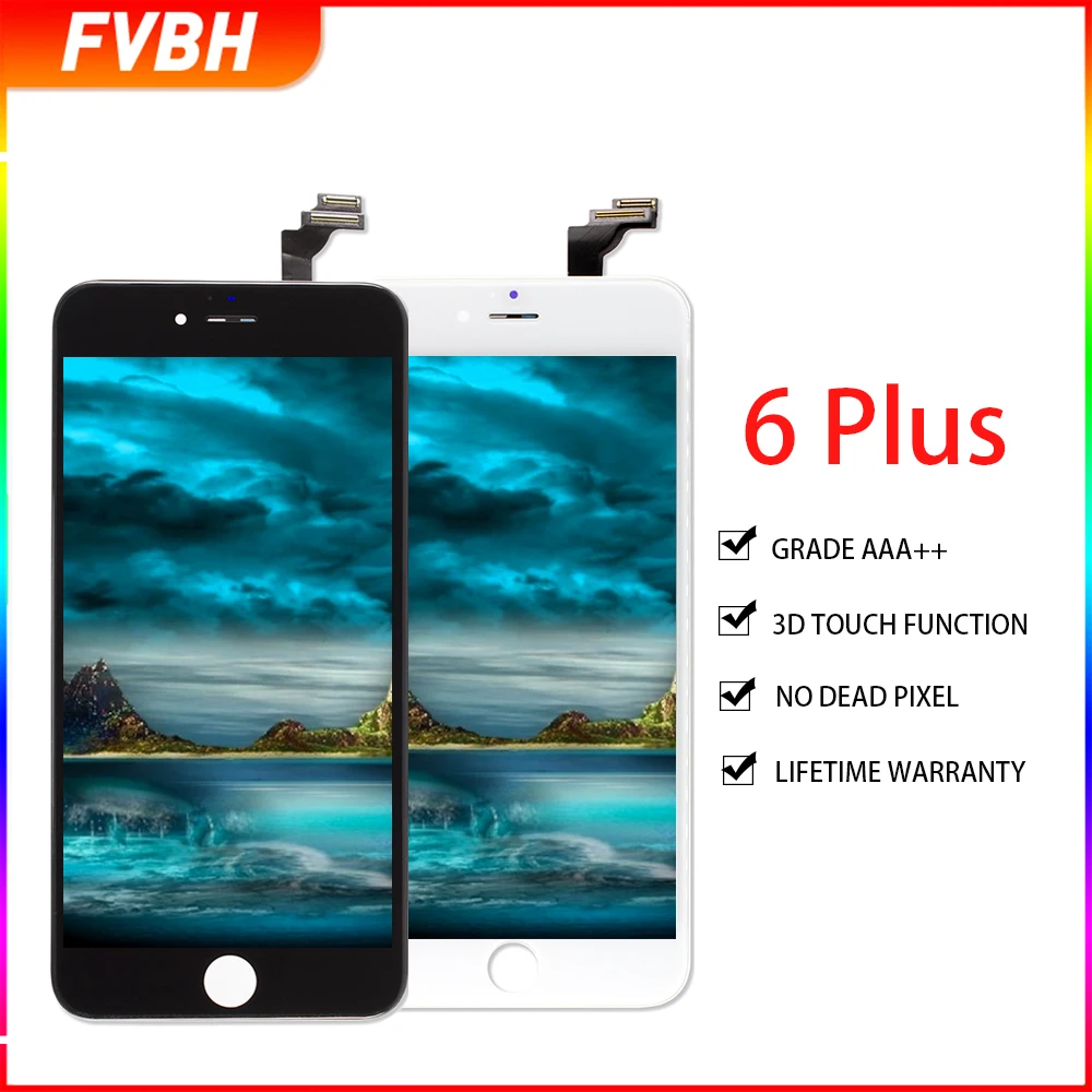 Класс AAA + 10 шт./лот Pantalla ЖК дисплей для iPhone 6 Plus экран Замена 3D сенсорный дигитайзер