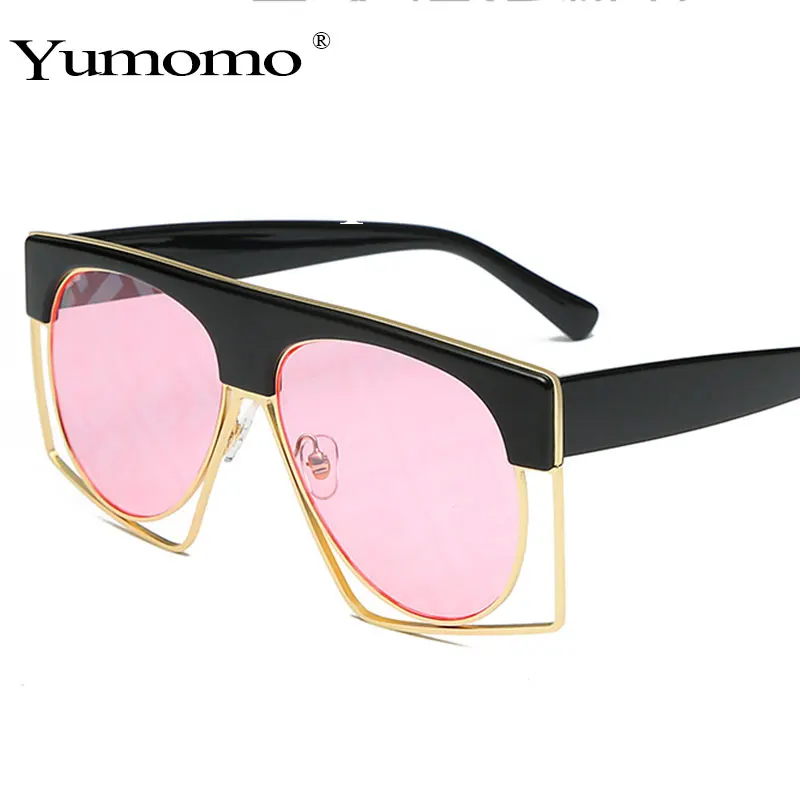 Fashion Oversized Sunglasses Women Fashion New Big pilot Frame Top Sun glasses Female Vintage Retro Sunglass For Women Men
