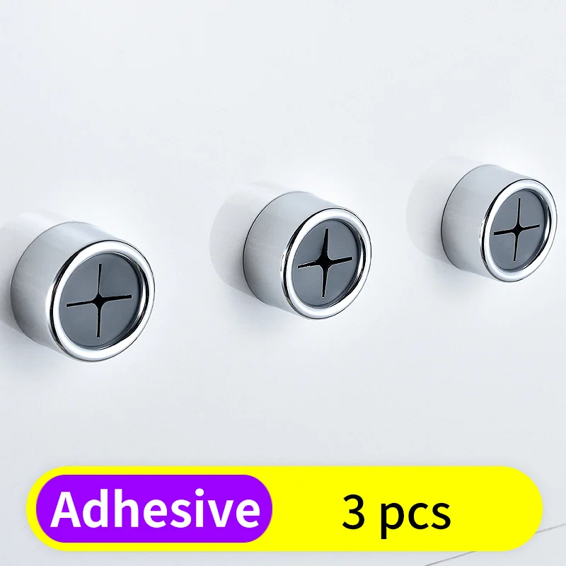 3 pcs Крючок для халата, самоклеющиеся крючки для ванной комнаты, сумка для полотенец, вешалка для хранения пальто, настенная вешалка для полотенец, держатель для кухонной чистящей ткани - Цвет: 3 pcs