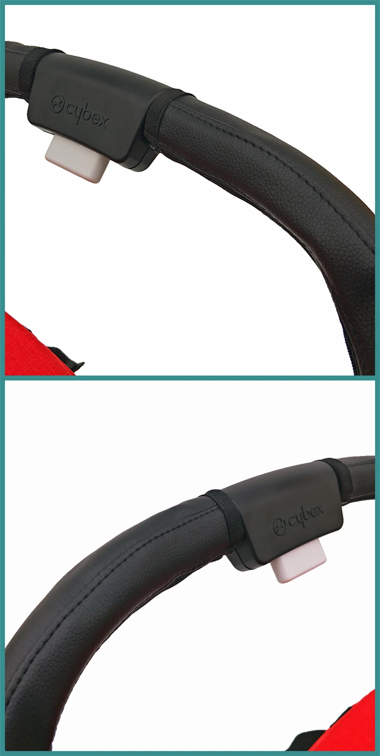 Baby Stroller Accessories Leather Protective Case Cover of handle for CYBEX EEZY S S+ TWIST stroller