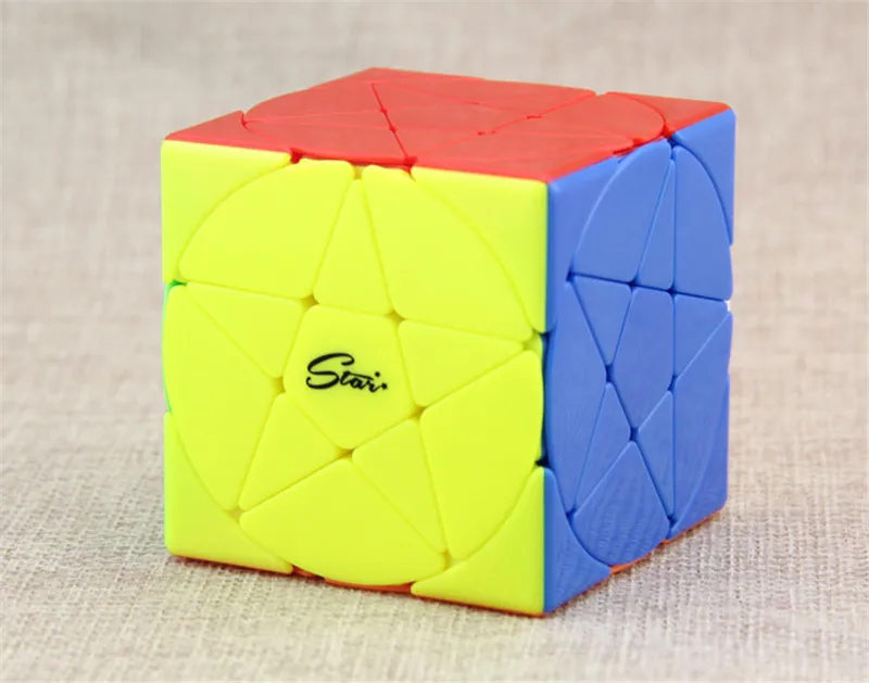 Qiyi 3x3 Пентакль Cubo Magico странной формы магический куб черный/Stickerless скоростной куб головоломка звезда твист Кубики Игрушки для детей
