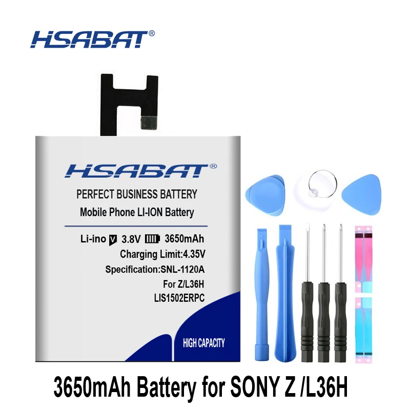 HSABAT LIS1502ERPC 3650 мА/ч, Батарея Применение для SONY Xperia Z(Сони Иксперия З) L36H lt36h L36i S39H SO-02E C6603 C6602 C6600 C660X Xperia C CN3