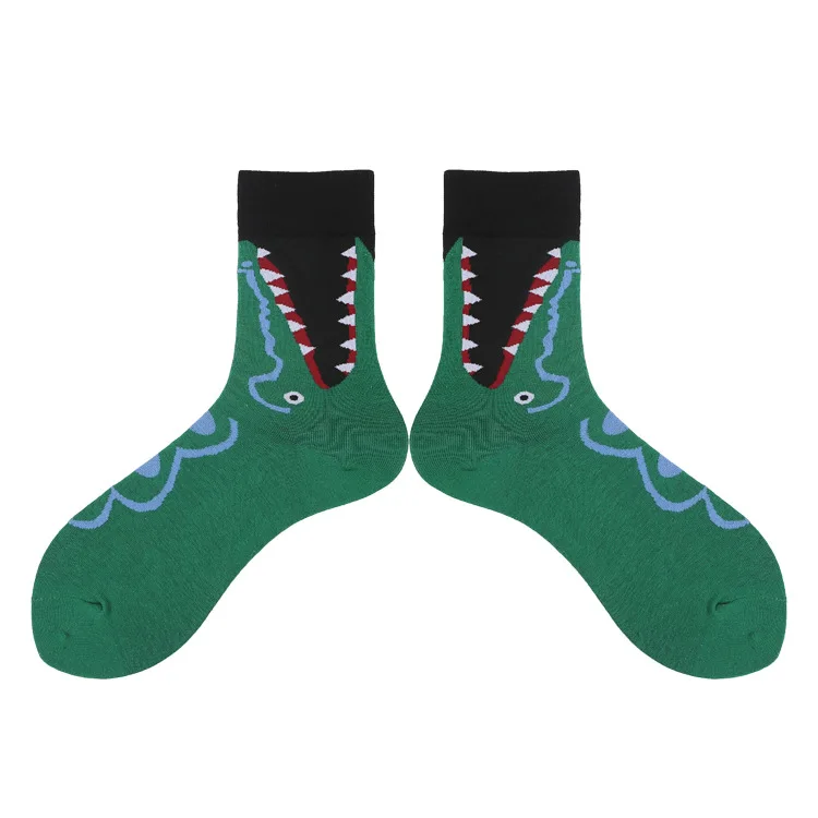 Socks Unisex Different Design Funny Cotton Long Women Men Socks Gifts for Lovers Harajuku Autumn Winter Fashion Happy Sock - Цвет: A