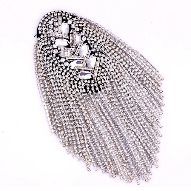 1 Pieza Hombrera Decorativa Joyería Borla Con Rhinestones Epaulettes  Doradas Accesorios Para Ropa Broche De Hombrera Para Traje Formal De Hombre, Moda de Mujer