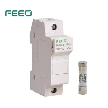 

Solar PV Fuse Holder DC 1000V 14*51 with PV Fuses Voltage for Solar System Protection