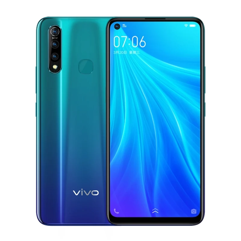 Vivo Z5x мобильный телефон Android 9 4 аппарат не привязан к оператору сотовой связи Snapdragon 710 Octa Core 6,5" полный вид телефона 16MP 18 Вт 5000 мА-ч