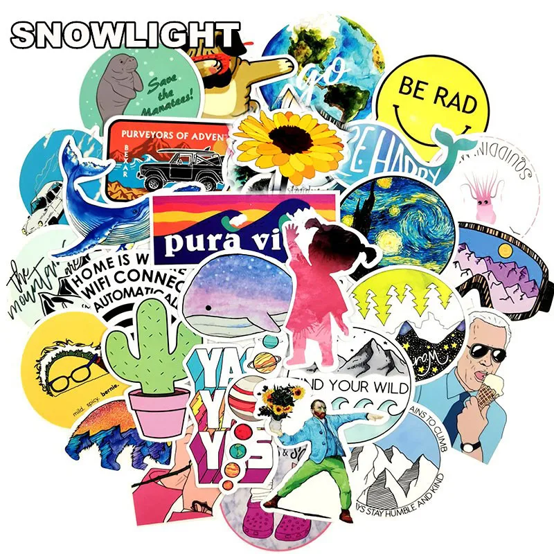 10/30/50pcs/pack Cartoon Girls Kawaii Pink Funny Luggage Stickers For Suitcase Laptopcool Fashion Laptop Waterproof  Stickers