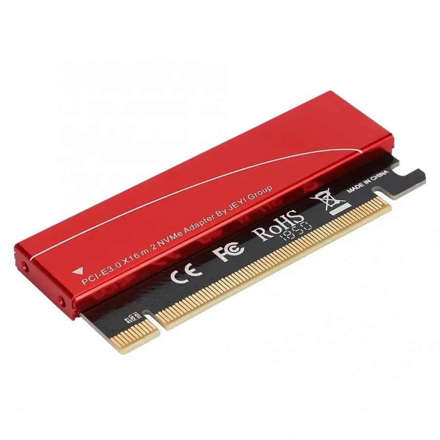 NVME M.2 к PCIE3.0 Адаптерная Плата расширения интегрированная высокоскоростная усиление сигнала с термальный Крем гель охлаждающие вафли
