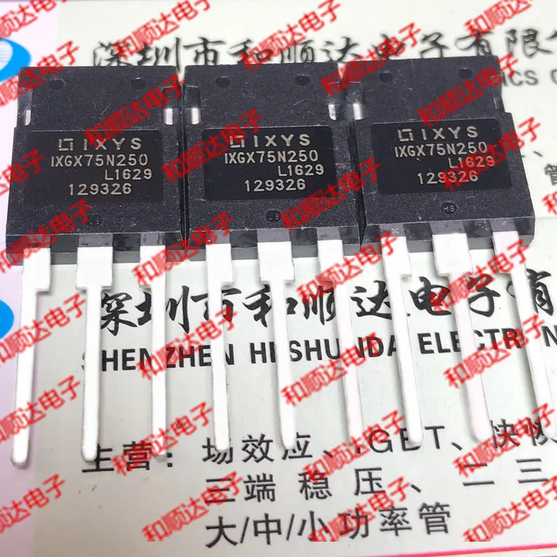 5 шт./лот IXGX75N250-247 2500V 75A