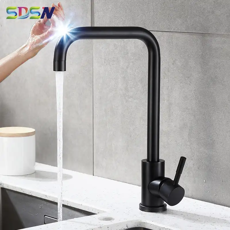 Sensor Kitchen Faucet Sdsn Black Bronze Touch Kitchen Faucets Sus304 Stainless Steel Kitchen Mixer Tap Leadfree Touch Faucets Basin Faucets Aliexpress