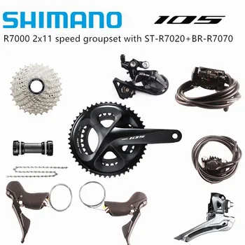 

SHIMANO 105 R7000 ST-R7020+BR 7070 2x11 speed 170/172.5/175mm 50-34T 52-36T 53-39T road bike bicycle Groupset
