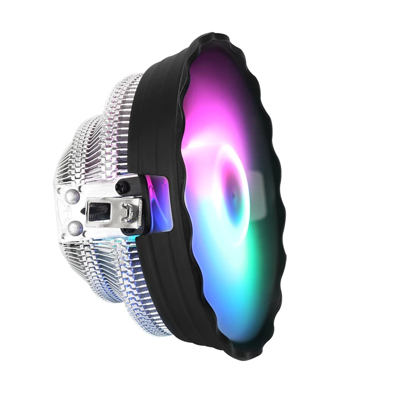 SAMA PC CPU Cooler Fan 120mm RGB 3 Pin For Intel LGA 1151 1155 1156 1366 775 AMD AM2 AM3 AM4 CPU Processor Cooler with Socket