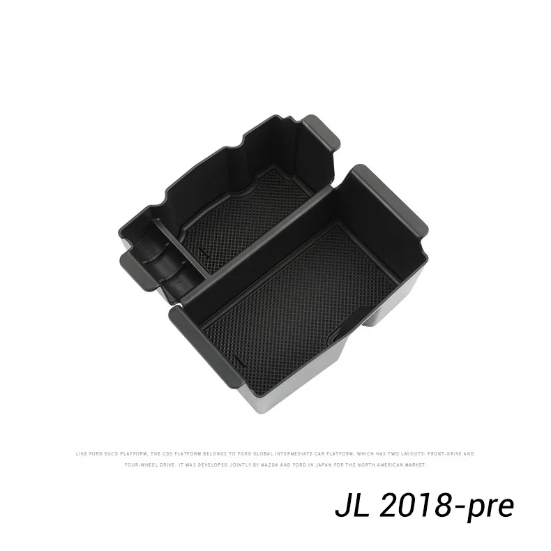 for Jeep Wrangler JK JL 2011- Armrest Center Storage Box Container Glove Organizer Case Door Lock Cover Car Styling - Название цвета: JL 2018-now