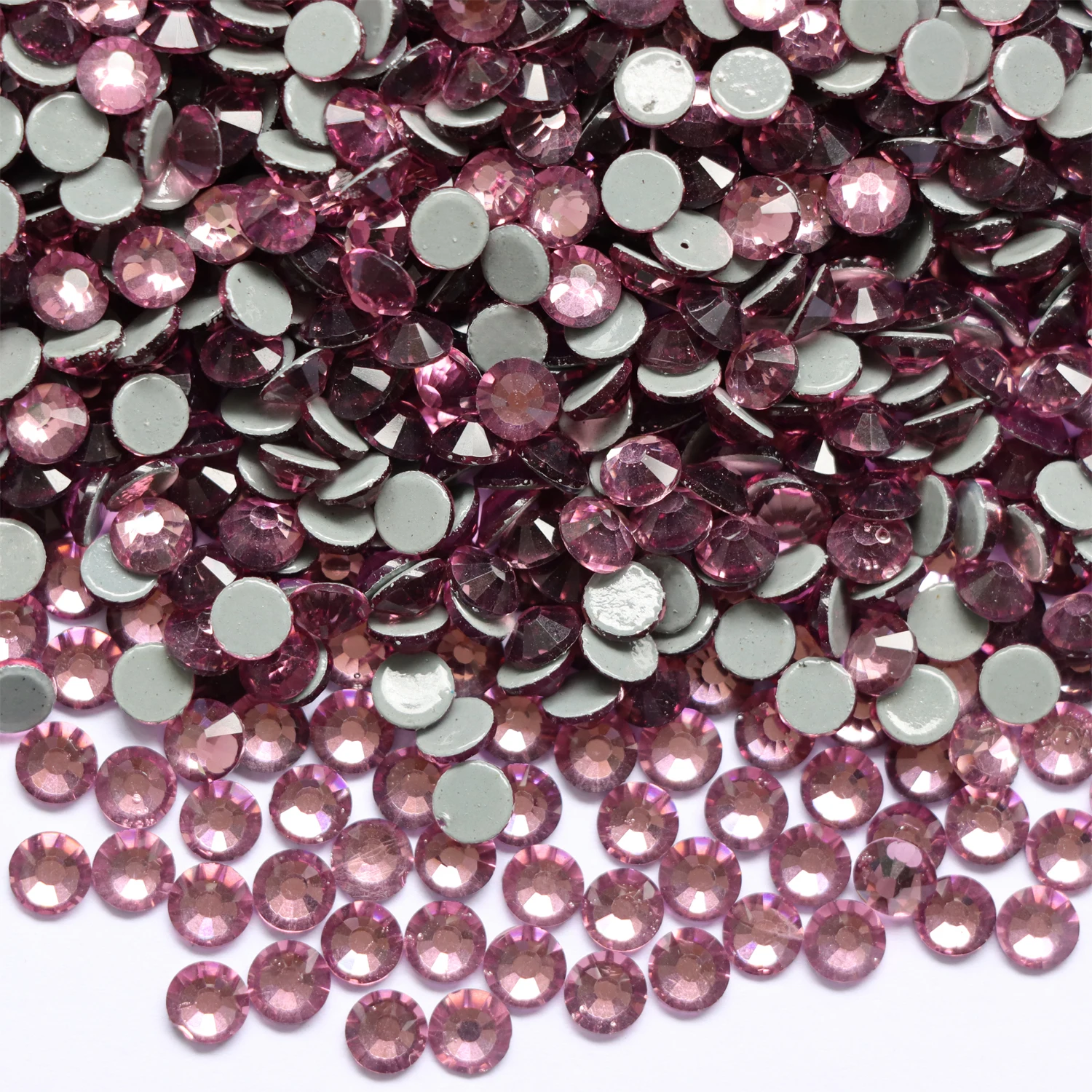 Light Amethyst / Purple Hot Fix Rhinestones Iron On Flatback Crystal Glass Stones DIY Jewelry Making Accessories | Дом и сад
