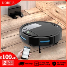 Robot Vacuum Cleaner APP Remote Control 2500Pa Suction Low Noise 2000mAH Anti-Drop U-shape Path One-click Start Auto-charge