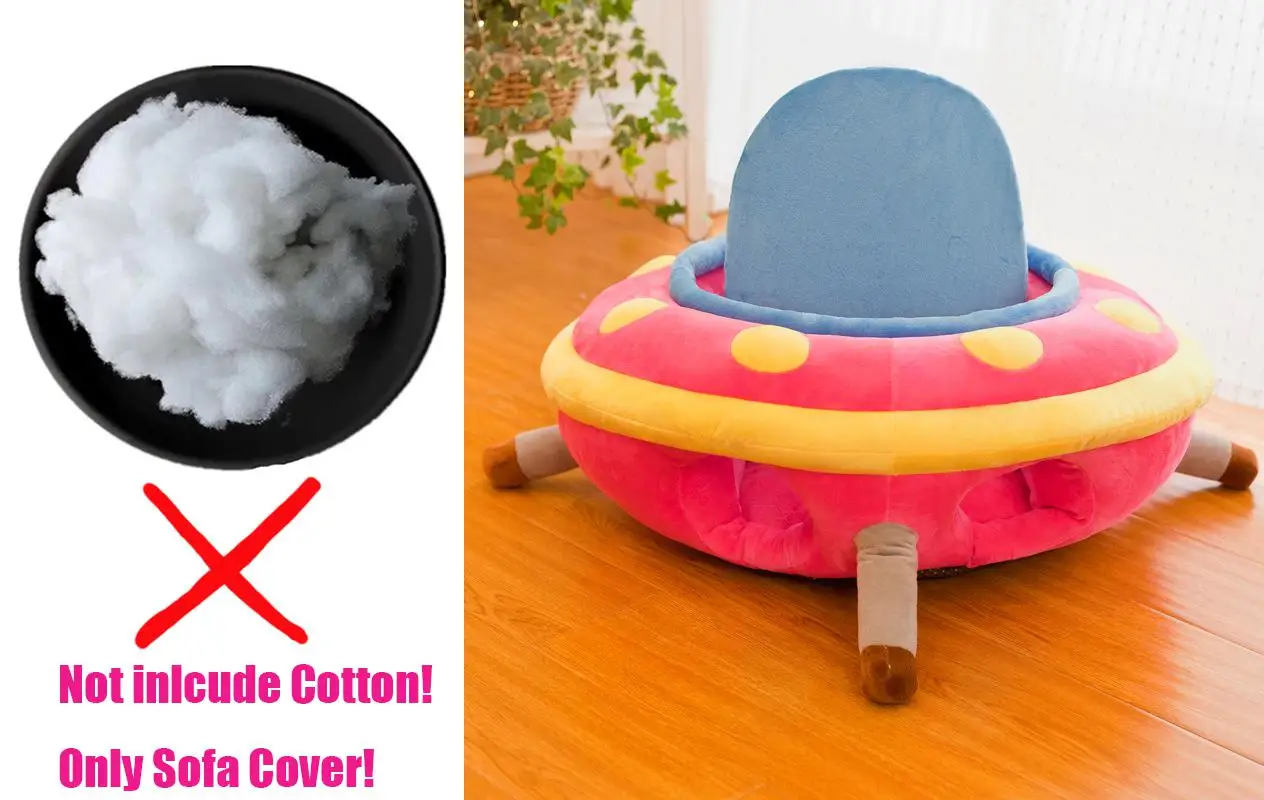 New Cartoon Baby Seats Sofa Support Seat Plush Chair Learning To Sit Soft Plush Seatting Toys - Цвет: D Without Cotton