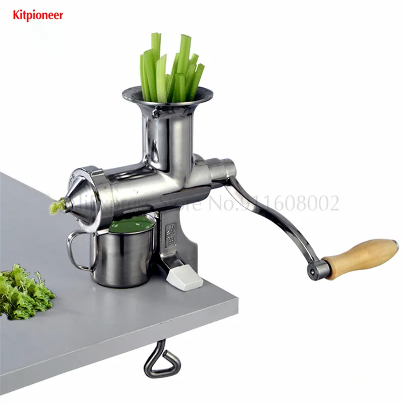 Upgraded Wheatgrass Juicer Hand Operation Stainless Steel Fruit Vegetable Squeezer Orange Juice Presser 4