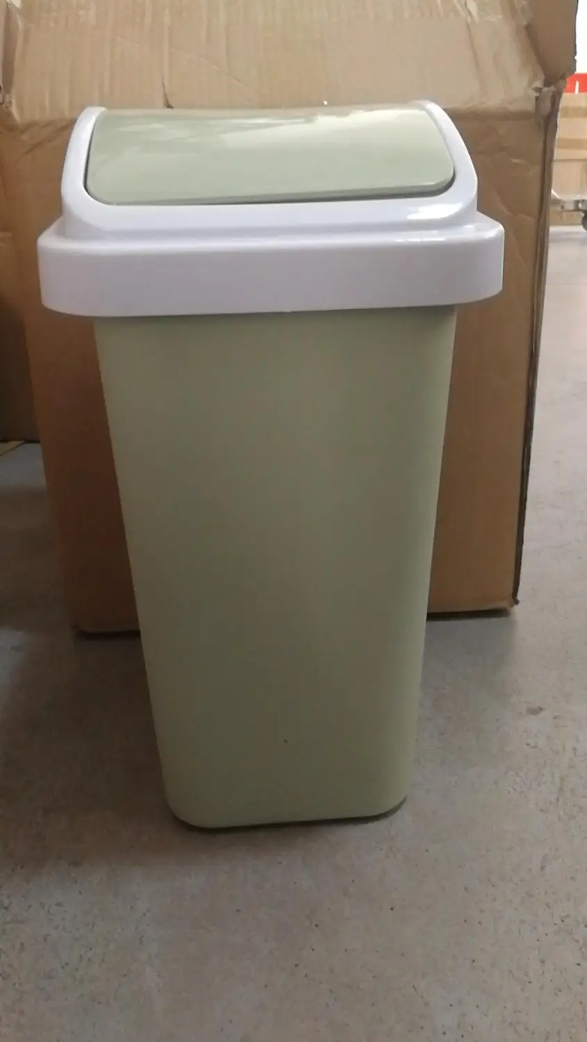 Cubo basura reciclaje Ванная комната Кухня мусор rolling крышка отходов lixeira мусорное ведро Утилизация пыли мусор мусорная корзина - Цвет: green