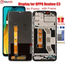 Lcd para realme c3 rmx2027 rmx2021 display lcd com quadro digitador da tela de toque substituição para oppo realme c3 c 3 6.5 polegada lcd