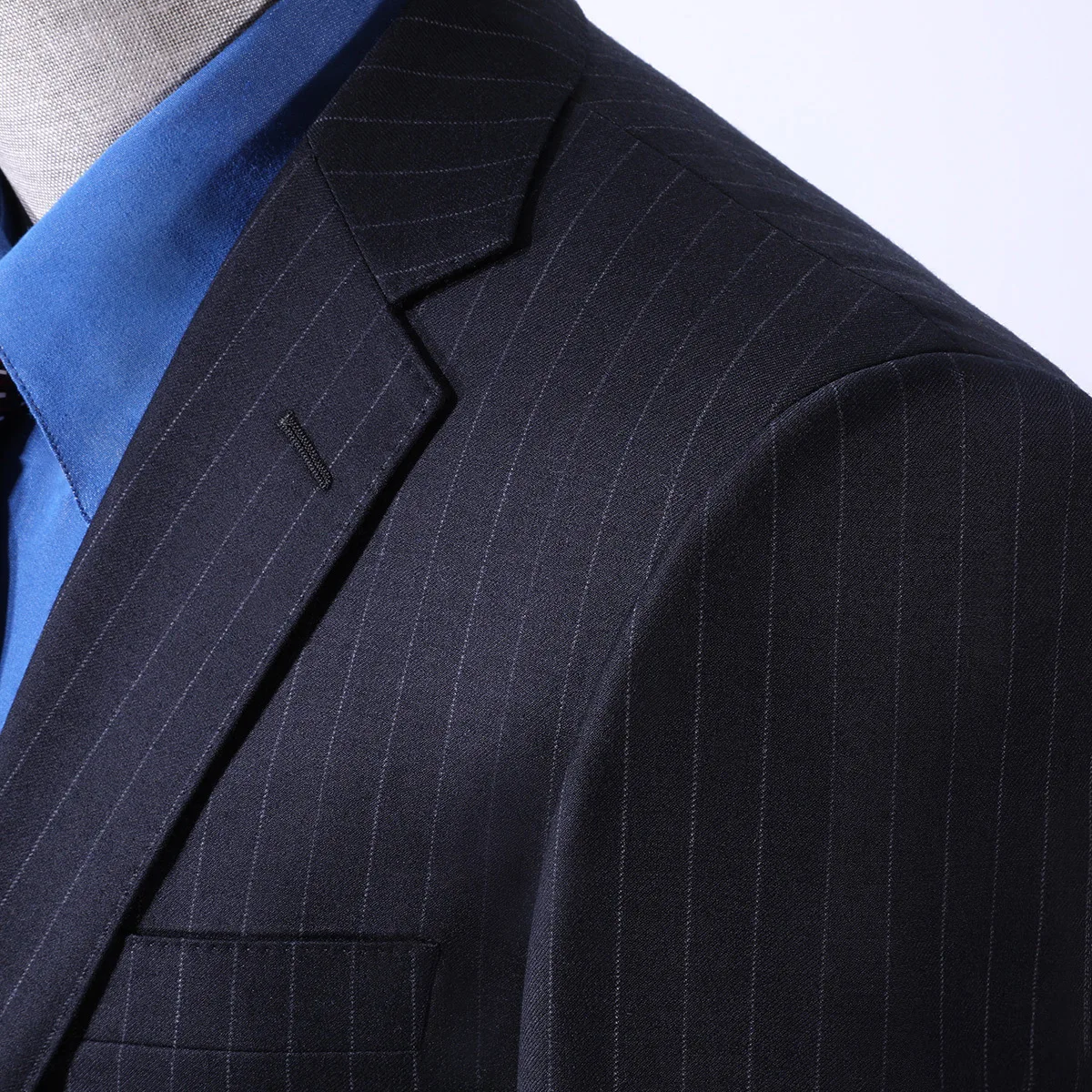 BATMO new arrival high qulaity 100% wool striped suits men,casual two Splits suits ,605