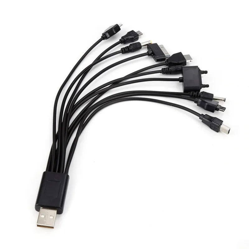 USB кабель 10 в 1 универсальное многоконтактное гнездо зарядное устройство