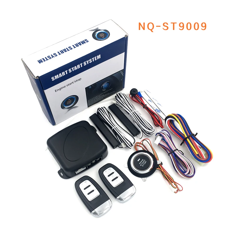  Balight One Way Car Alarm System with Engine Start LCD Remote Control Key Fob Case For B9 with sili