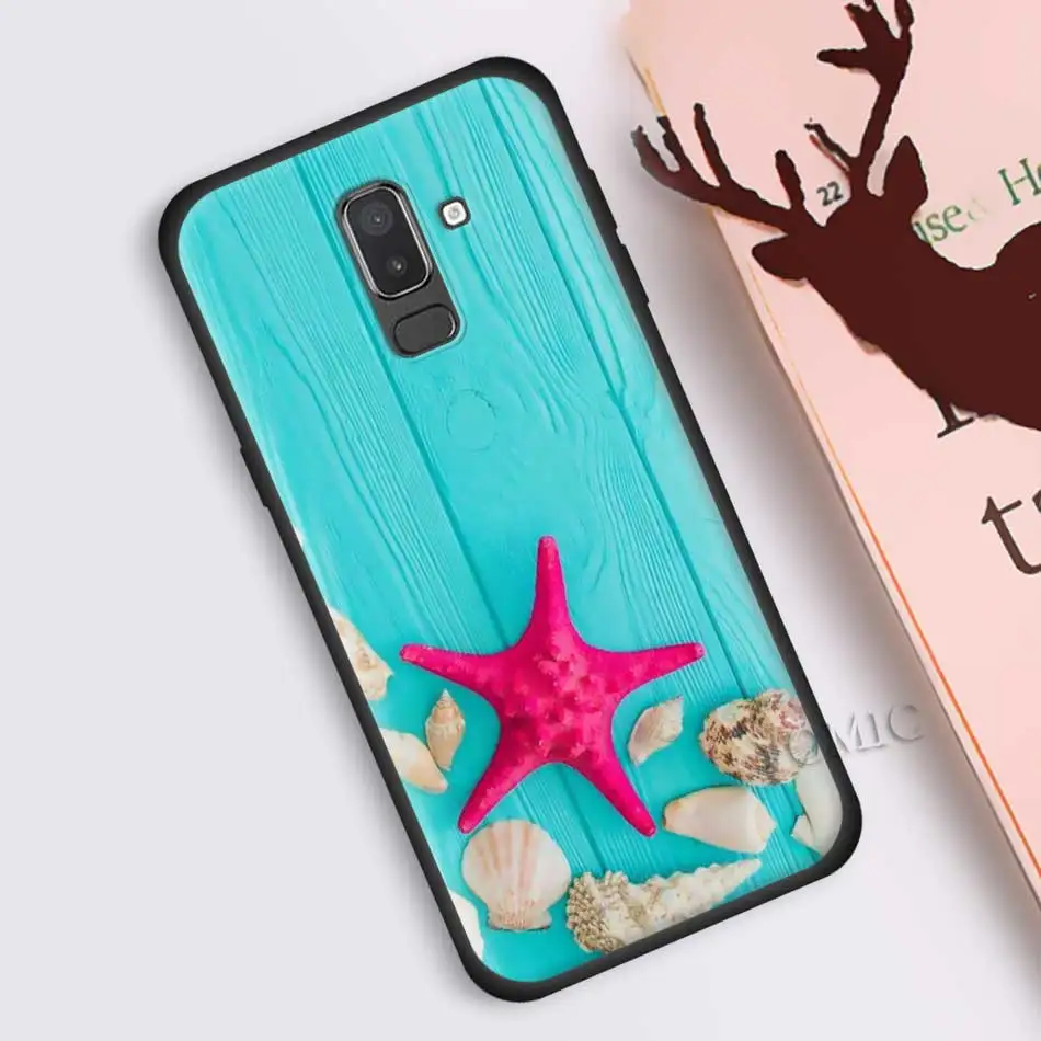 Прозрачный чехол для samsung Galaxy J8 J6 J4 A6 A7 A8 A9 Plus M10 M20 M30 S M40 силиконовый черный чехол для телефона