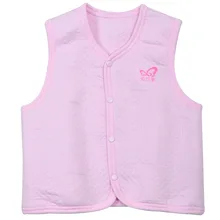 Теплая одежда для младенцев; одежда для малышей; трехслойный толстый стеганый жилет для новорожденных; хлопковый жилет