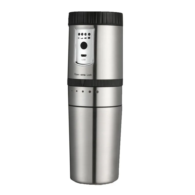 EAS-Portable Coffee Maker Mini Semi-Automatic Machine Compact Grinding Equipment Stainless Electric Chargeable Es | Бытовая техника