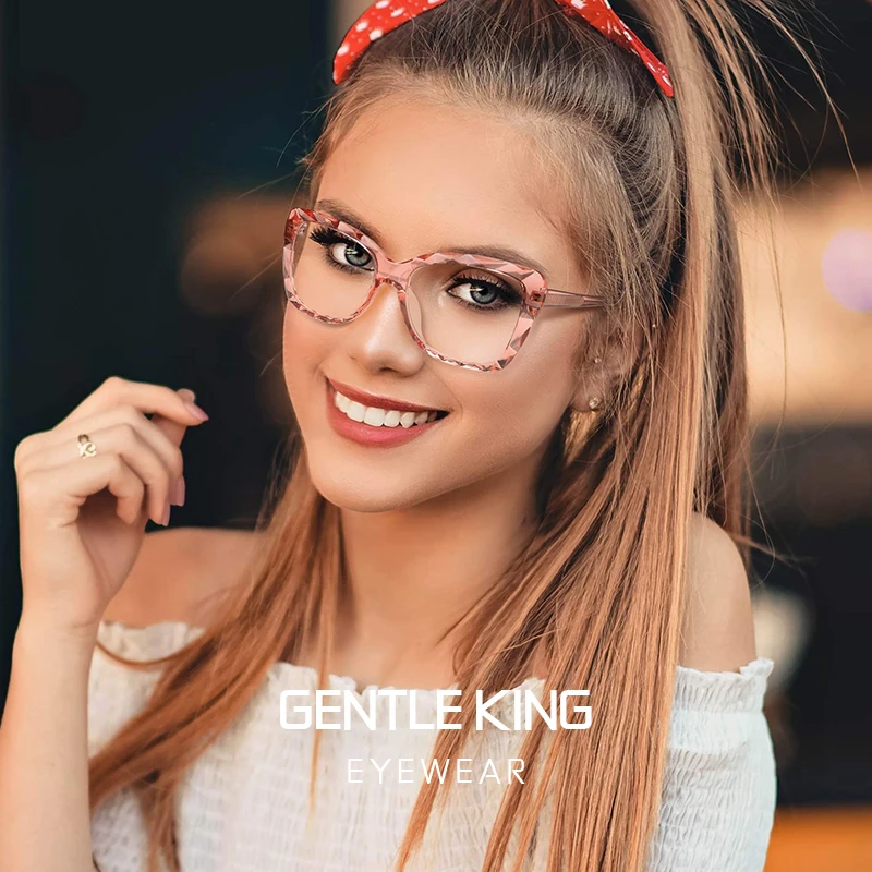 

GENTLE KING Square Glasses Frames Women Trending Anti Blue Light Optical Computer Glasses Oculos De Grau Feminino Armacao