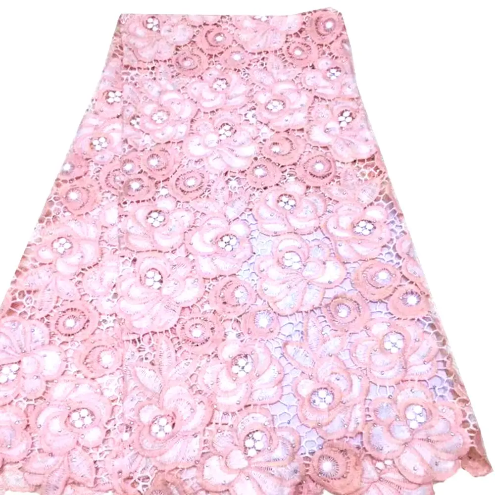 Водопроводная модная кружевная ткань с вышивкой CL64040